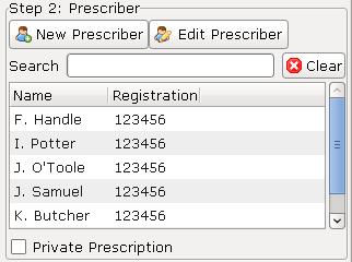 Prescriber details